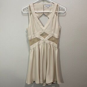 Revolve finders keepers broken heart dress in beige